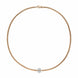 Fope Eka 18ct Rose Gold 0.15ct Diamond Necklace, 754C/BBR.