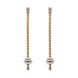 Fope Eka 18ct Rose Gold 0.30ct Diamond Drop Earrings, OR754/BBR.