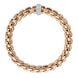 Fope Eka 18ct Rose Gold 0.58ct Diamond Bracelet, 607B/PAVE.