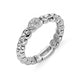 Fope Eka 18ct White Gold 0.10ct Diamond Ring, AN730/PAVE.