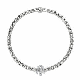Fope Eka 18ct White Gold 0.15ct Diamond Bracelet, 754B/BBR.