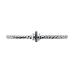 Fope Eka 18ct White Gold 0.16ct Diamond Black Rhodium Rondelle Bracelet 754B/BBRN