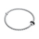 Fope Eka 18ct White Gold 0.16ct Diamond Black Rhodium Rondelle Bracelet 754B/BBRN