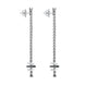 Fope Eka 18ct White Gold 0.32ct Black Diamond Drop Earrings, OR754/BBR1.