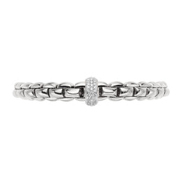 Fope Eka 18ct White Gold 0.58ct Diamond Bracelet, 607B/PAVE.
