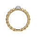 Fope Eka 18ct Yellow Gold 0.10ct Diamond Ring, AN730/PAVE.