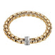 Fope Eka 18ct Yellow Gold 0.21ct Diamond Bracelet, 604B/BBR.