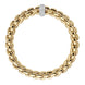 Fope Eka 18ct Yellow Gold 0.58ct Diamond Bracelet, 607B/PAVE.