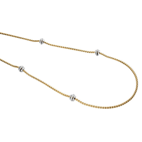Fope Eka 18ct Yellow Gold 0.60ct Diamond 100cm Necklace, 754C/BBR.