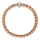 Fope Eka Anniversario 18ct Rose Gold 0.13ct Diamond Bracelet, 707B/BBR.
