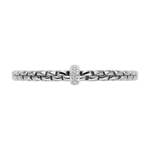 Fope Eka Anniversario 18ct White Gold 0.40ct Diamond Bracelet, 707B/PAVE.