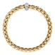 Fope Eka Anniversario 18ct Yellow Gold 0.13ct Diamond Bracelet, 707B BBR.