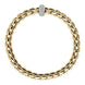 Fope Eka Anniversario 18ct Yellow Gold 0.40ct Diamond Bracelet, 707B/PAVE.