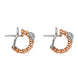 Fope Eka Tiny 18ct Rose Gold 0.19ct Diamond Earrings, OR730/PAVE.