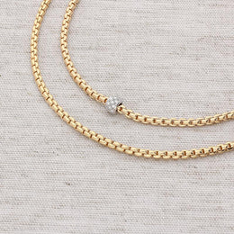 Fope Eka Tiny 18ct Rose Gold 0.19ct Diamond Necklace, 730C/PAVE.