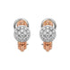 Fope Eka Tiny 18ct Rose Gold 0.45ct Diamond Earrings, OR736 PAVE.