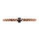 Fope Eka Tiny 18ct Rose Gold 0.54ct Black Diamond Bracelet, 704B/PAVEN.