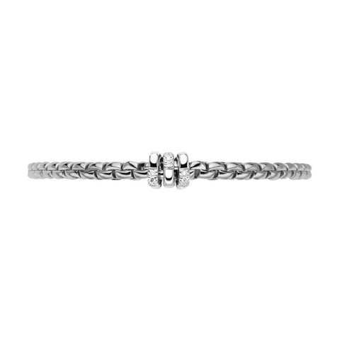 Fope Eka Tiny 18ct White Gold 0.16ct Diamond Bracelet, 739B/BBR.