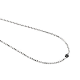 Fope Eka Tiny 18ct White Gold 0.20ct Black Diamond Necklace, 730C PAVEN.