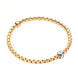 Fope Eka Tiny 18ct Yellow Gold 0.07ct Diamond Bracelet, 733B/BBR.