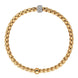 Fope Eka Tiny 18ct Yellow Gold 0.19ct Diamond Bracelet, 733B/PAVE.