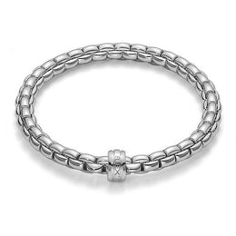 Fope Flex'It Eka 18ct White Gold Bracelet, 704B.