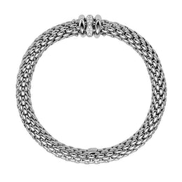 Fope Love Nest 18ct White Gold 0.19ct Diamond Bracelet, 451B/BBR.