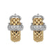 Fope Flex'It Vendome 18ct Yellow Gold 0.20ct Diamond Earrings OR560/BBR