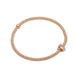 Fope Flex'it Prima 18ct Rose Gold 0.10ct Diamond Bracelet, 744B/BBR.
