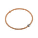 Fope Flex'it Prima 18ct Rose Gold 0.12ct Diamond Bracelet, 743B/BBR.