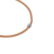 Fope Flex'it Prima 18ct Rose Gold 0.12ct Diamond Necklace, 743C/BBR.