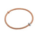 Fope Flex'it Prima 18ct Rose Gold 0.18ct Diamond Bracelet, 745B/BBR.