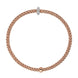 Fope Flex'it Prima 18ct Rose Gold 0.18ct Diamond Bracelet, 745B/BBR.