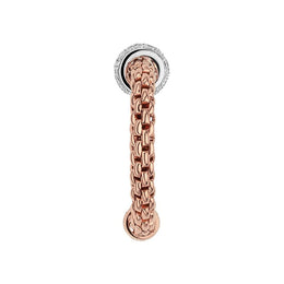 Fope Flex'it Prima 18ct Rose Gold 0.18ct Diamond Ring, AN745/BBR.