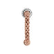 Fope Flex'it Prima 18ct Rose Gold 0.18ct Diamond Ring, AN745/BBR.