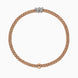 Fope Flex'it Prima 18ct Rose Gold 0.20ct Diamond Bracelet, 748B/BBR.