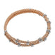 Fope Flex'it Prima 18ct Rose Gold 0.37ct Diamond Two Row Bracelet, 747B-2F BBR.