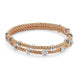 Fope Flex'it Prima 18ct Rose Gold 0.37ct Diamond Two Row Bracelet, 747B-2F BBR.