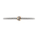 Fope Flex'it Prima 18ct White Gold 0.10ct Diamond Rose Gold Rondelle Bracelet, 744B/BBR.