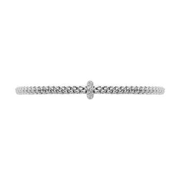 Fope Flex'it Prima 18ct White Gold 0.18ct Diamond Bracelet, 745B/BBR.