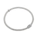 Fope Flex'it Prima 18ct White Gold 0.20ct Diamond Bracelet, 748B/BBR.