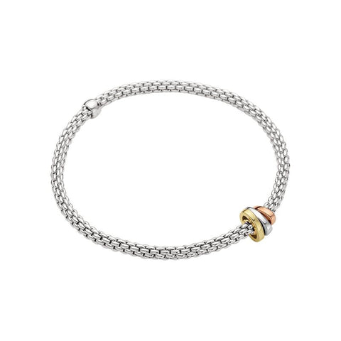 Fope Flex'it Prima 18ct White Gold Bracelet, 744B.