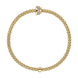 Fope Flex'it Prima 18ct Yellow Gold 0.10ct Diamond Bracelet, 744B/BBR.