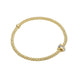 Fope Flex'it Prima 18ct Yellow Gold 0.10ct Diamond Bracelet, 744B/BBR.