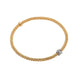 Fope Flex'it Prima 18ct Yellow Gold 0.12ct Diamond Bracelet, 743B/BBR.