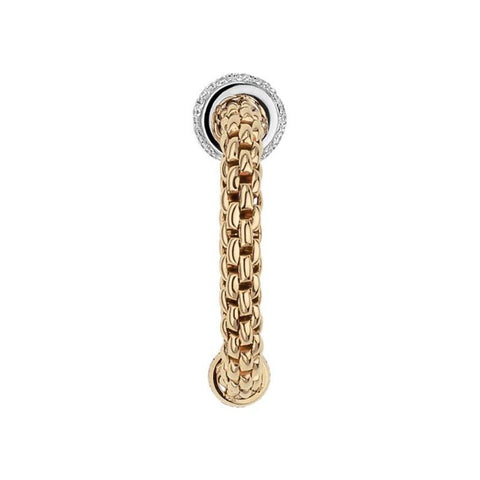Fope Flex'it Prima 18ct Yellow Gold 0.18ct Diamond Ring, AN745/BBR.