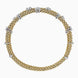 Fope Flex'it Prima 18ct Yellow Gold 0.37ct Diamond Two Row Bracelet, 747B-2F BBR.