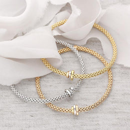 Fope Flex'it Prima 18ct Yellow Gold Bracelet, 744B.