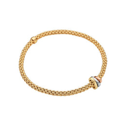 Fope Flex'it Prima 18ct Yellow Gold Bracelet, 744B.