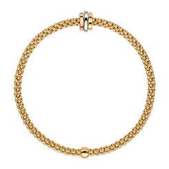 Fope Flex'it Prima 18ct Yellow Gold Bracelet, 744B.